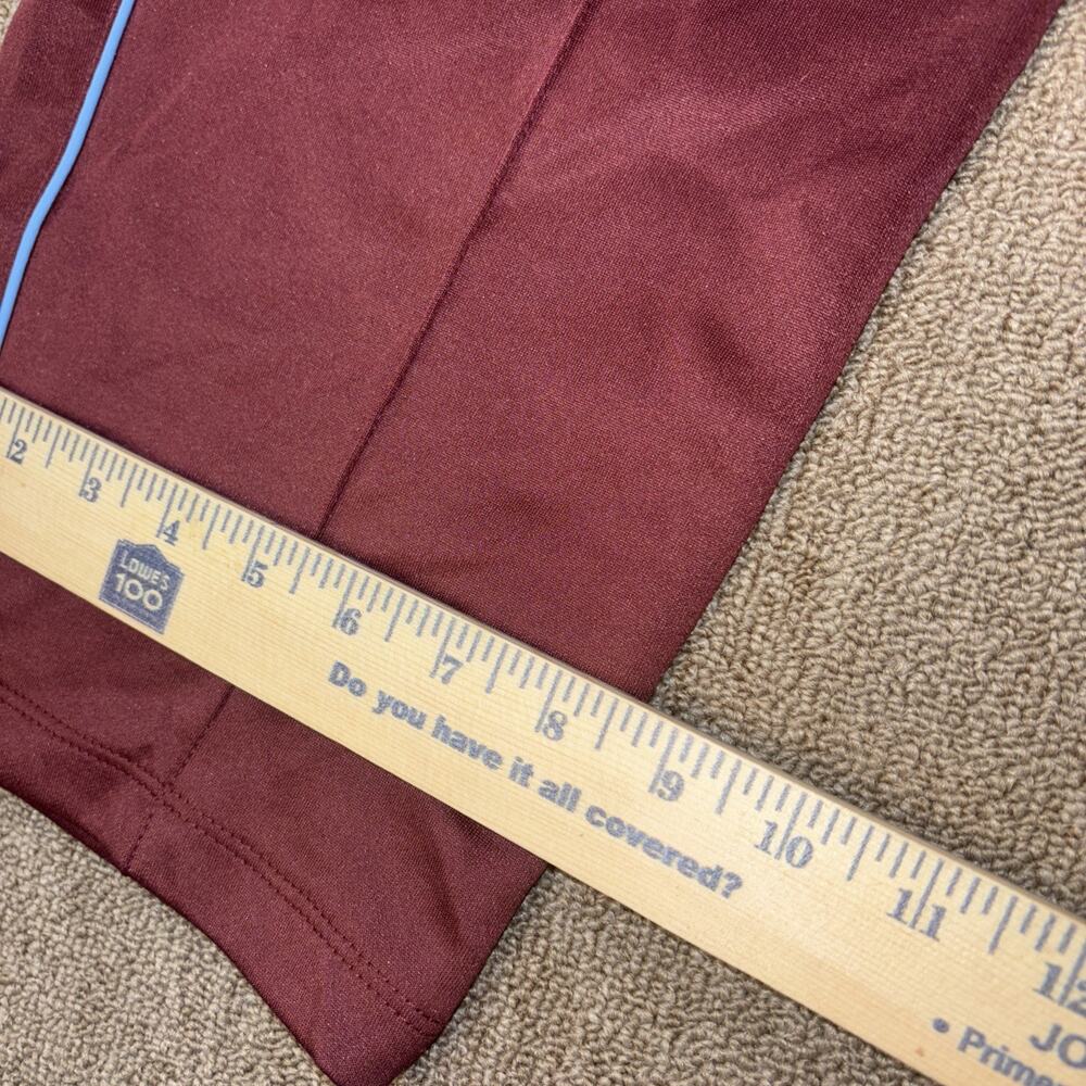 Vintage 90s Stussy Men’s Track Pants XL Brick Red Pinstripe - Picture 6 of 7